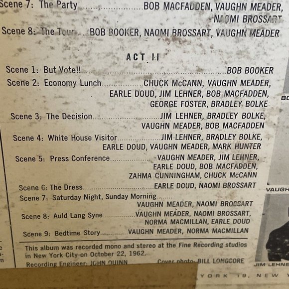 Bob Booker And Earle Doud The First Family (Vinyl, 1962) Cadence CLP 3060 Good+ - Picture 5 of 12